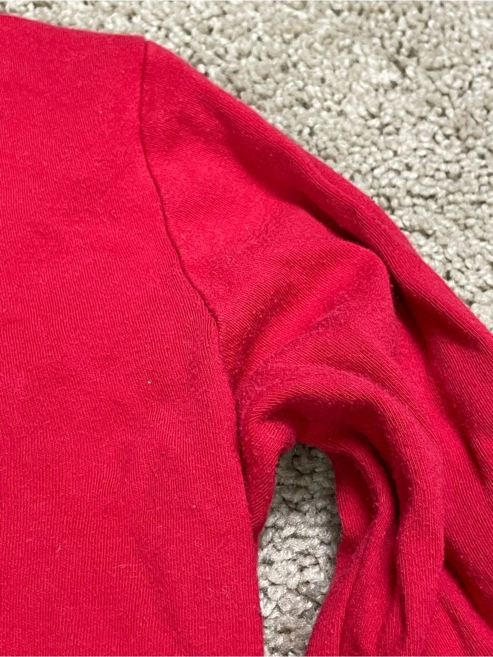 Spyder Red Long Sleeve Tee with Large Black‎ Spider Graphic